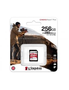 Card de memorie SD 256GB V60 Kingston Canvas React Plus, 280MB/s, UHS-II