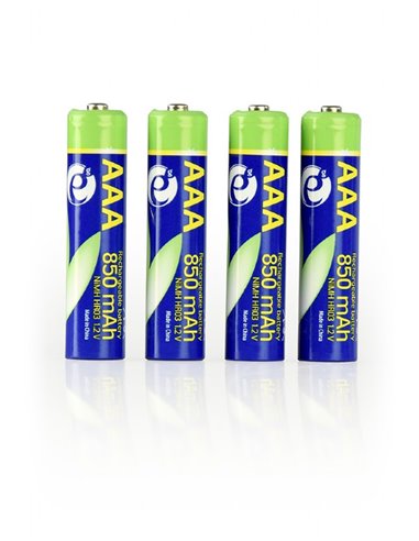 EnerGenie EG-BA-AAA8R4-01 Ni-MH Rechargeable AAA instant batteries (ready-to-use), 850mAh, 4pcs blister pack