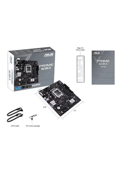 Материнская плата ASUS PRIME H610M-R-SI / 1700 / H610 / DDR5 / mATX