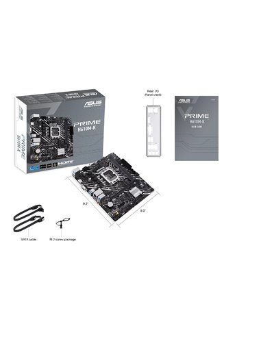 Материнская плата ASUS PRIME H610M-K / 1700 / H610 / DDR5 / mATX