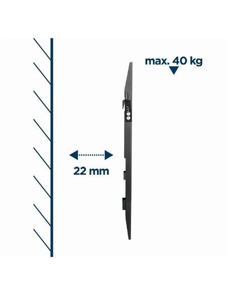 Suport TV de perete (fix), 37”-70” Gembird ”WM-70F-02”, Back
