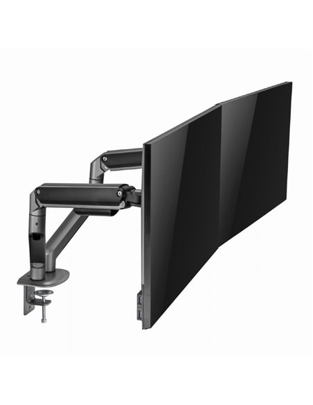 Suport pentru monitor dublu reglabil cu montare pe masa 17”-32”, Gembird MA-DA2-05
