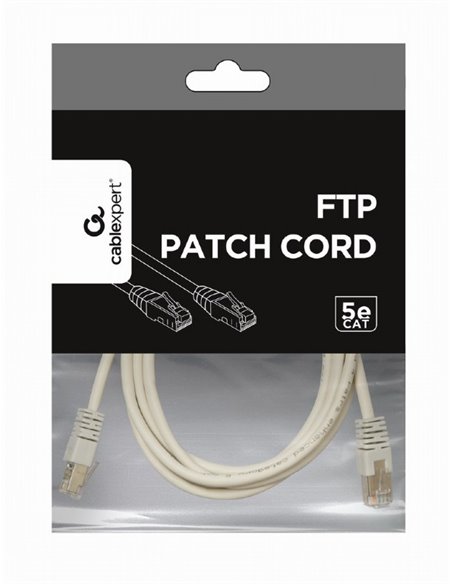 FTP Cat.5e Patch Cord, 1m, Grey