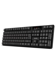 Tastatura Wireless SVEN KB-C2300W, Black 2