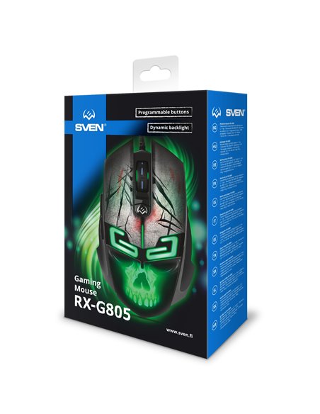 Игровая мышь SVEN RX-G805 / 8000dpi / USB / Black