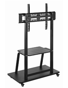 Напольная подставка для телевизора на колесиках 37” - 100”, Gembird ”TVS-100F-01”, Black 2