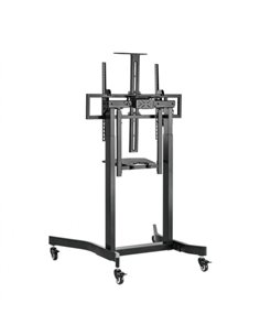 Suport de podea TV reglabil pe inaltime motorizat cu roti pivotante Gembird TVS-100T-01 / 55” - 100” 2