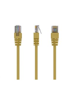 Patch cord cat. 5E PP12-5M/Y Yellow, 5 m, molded strain relief 50u" plugs
