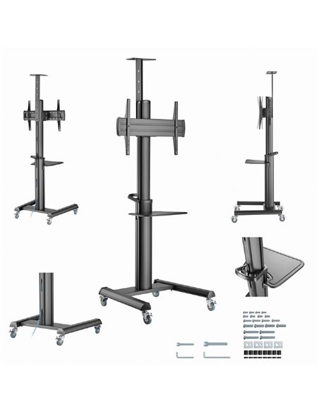 Suport de podea 37” - 70”, Gembird ”TVS-70T-02”, Black