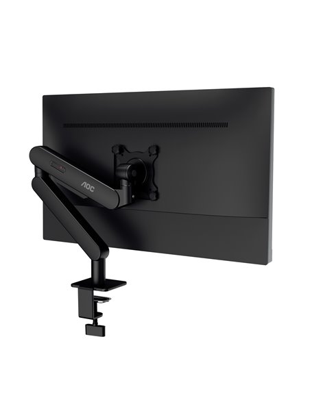 Arm for 1 monitors 17”-34” - AOC AM400B Black, Desk Clamp/Grommet, Aluminum structure, Mechanical Gas Spring System, Height ...