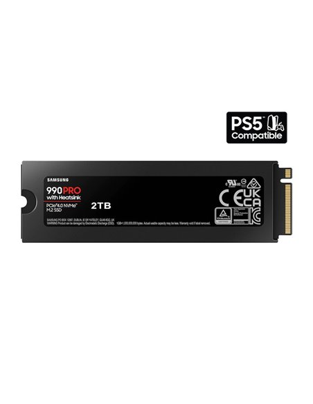 M.2 NVMe SSD Samsung SSD 990 PRO w/Heatsink / 2.0TB / PCIe4.0 x4 / NVMe2.0