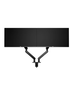 Arm for 2 monitors 17”-34” - AOC AM420B Black, Desk Clamp/Grommet, Aluminum structure, Mechanical Gas Spring System, Height ...