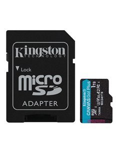 Карта памяти microSD 1.0TB Kingston Canvas Go Plus Gen 4, A2, up to 200MB/s, + SD adapter 2
