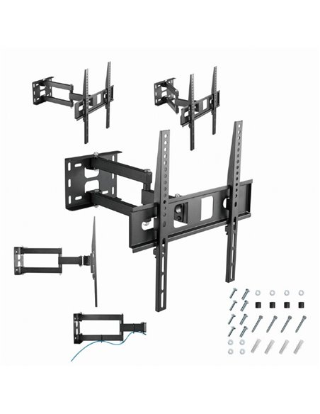 Настенное крепление для телевизора (поворотное) 32”-55” Gembird ”WM-55ST-03”, Black