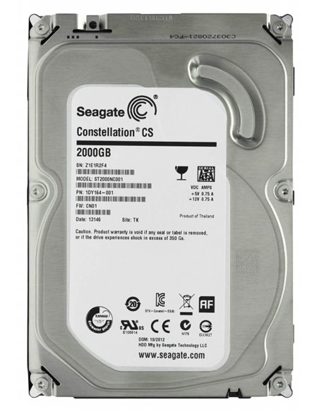 3.5” HDD Seagate Constellation CS Enterprise/ 2.0TB/ 7200rpm/ 64MB/ SATAIII