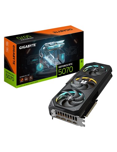 Видеокарта GIGABYTE GeForce RTX 5070 GAMING OC / 12GB / GDDR7 / 192bit