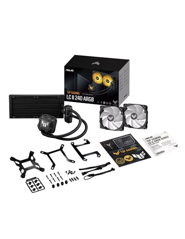 Житкостный Кулер ASUS TUF GAMING LC II 240 ARGB/ Universal/ 800~2000pm/ 29 dBA /67CFM/ Black