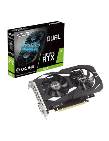 Видеокарта ASUS Dual GeForce RTX 3050 OC Edition / 6GB / GDDR6 / 96Bit