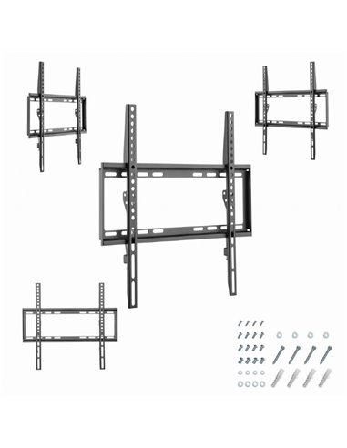 Настенное крепление для телевизора (фиксированное) 32”-55” Gembird ”WM-55F-04”, Black