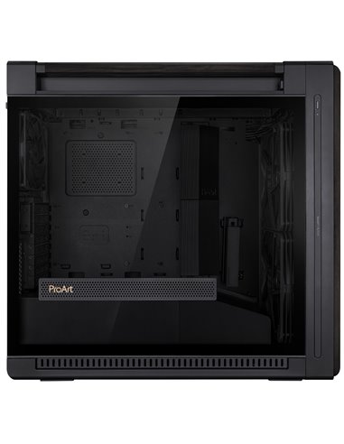 Carcasa ASUS ProArt PA602 Wood Edition- Glass Panel/ no PSU / 2x220mm, 1x140mm fan/ EATX/ Black