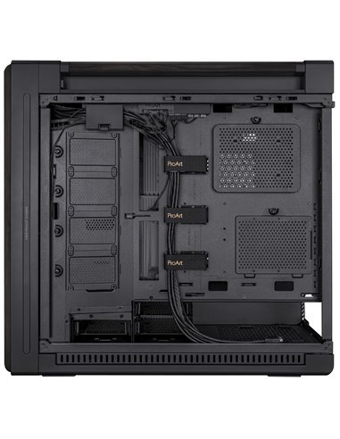Carcasa ASUS ProArt PA602 Wood Edition- Glass Panel/ no PSU / 2x220mm, 1x140mm fan/ EATX/ Black