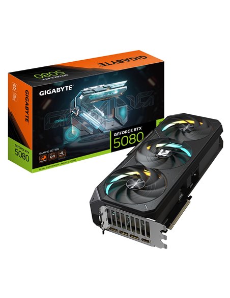 Видеокарта Gigabyte GeForce RTX 5080 GAMING OC 16G / 16GB / GDDR7 / 256bit