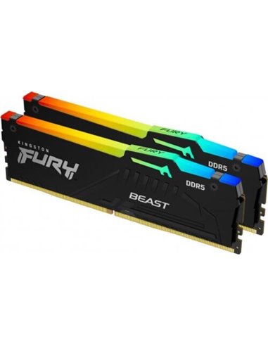 Оперативная память Kingston FURY® Beast DDR5 RGB 5600 МТ/с 128ГБ (Kit of 2*64GB)
