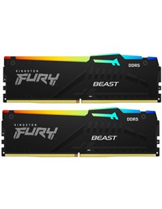 Memorie operativa Kingston FURY® Beast DDR5 RGB 5600 MHz 128GB (Kit of 2*64GB) 2