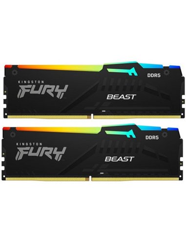 Оперативная память Kingston FURY® Beast DDR5 RGB 5600 МТ/с 128ГБ (Kit of 2*64GB)