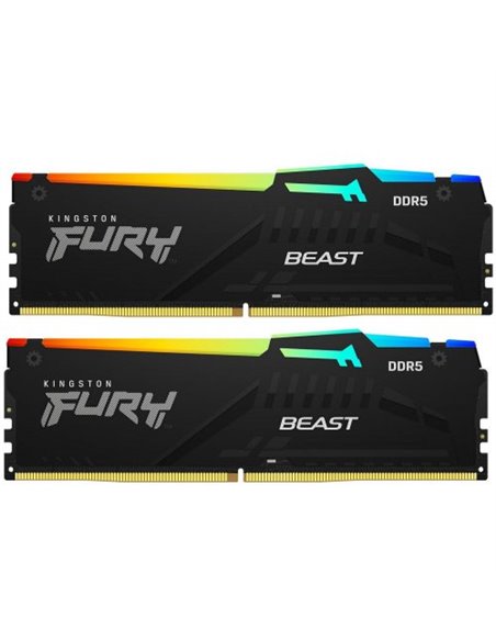 Оперативная память Kingston FURY® Beast DDR5 RGB 5600 МТ/с 128ГБ (Kit of 2*64GB)