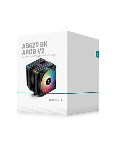 Sisteme de racire DEEPCOOL AG620 BK ARGB V2 / Universal / 260W / 300~1850rpm, 29.4dBA / 67.88CFM / Black Sisteme de racire DEEPCOOL AG620 BK ARGB V2 / Universal / 260W / 300~1850rpm, 29.4dBA / 67.88CFM / Black