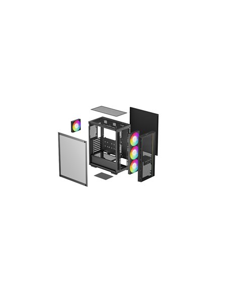 Корпус DEEPCOOL MATREXX 55 MESH V4 / w/oPSU / Side panel / ATX / Black