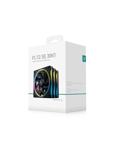 Ventilator pentru carcasa DEEPCOOL FL12 SE 3-IN-1/ 3x120mm ARGB PWM fan/ Black