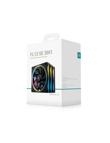 Ventilator pentru carcasa DEEPCOOL FL12 SE 3-IN-1/ 3x120mm ARGB PWM fan/ Black