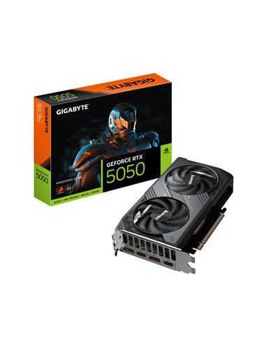 Placa video GIGABYTE GeForce RTX 5050 WINDFORCE OC 8G / 8GB / GDDR6 / 128bit