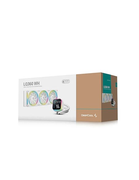 Жидкостный охладитель DEEPCOOL LQ360 WH/ Universal/ 350W/ <38.71dBA/ 72.04 CFM Жидкостный охладитель DEEPCOOL LQ360 WH/ Universal/ 350W/ <38.71dBA/ 72.04 CFM