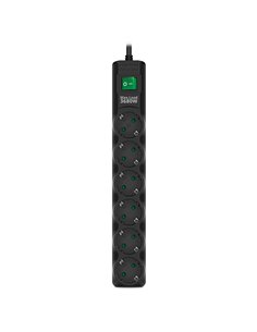 Surge Protector SVEN SF-06E-16/ 6 Sockets/ 3680W/ 5.0m/ Black 2