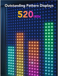 Lumini de cortina de exterior GOVEE RGBIC Curtain Lights 1.5*2m 2