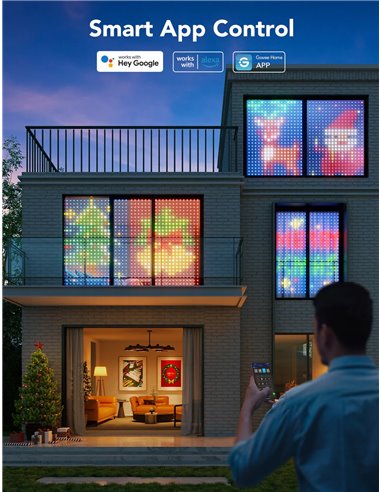 Наружные занавесочные светильники GOVEE RGBIC Curtain Lights 1.5*2m
