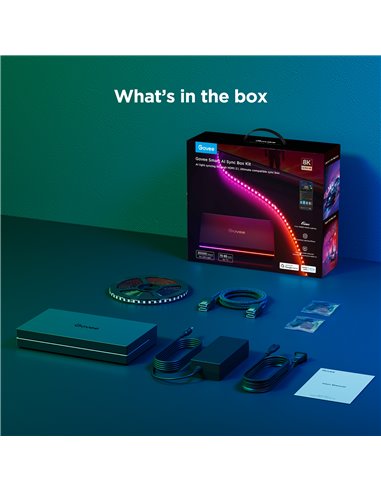 Banda LED pentru TV GOVEE RGBWIC AI Sync Box (55”-65”)