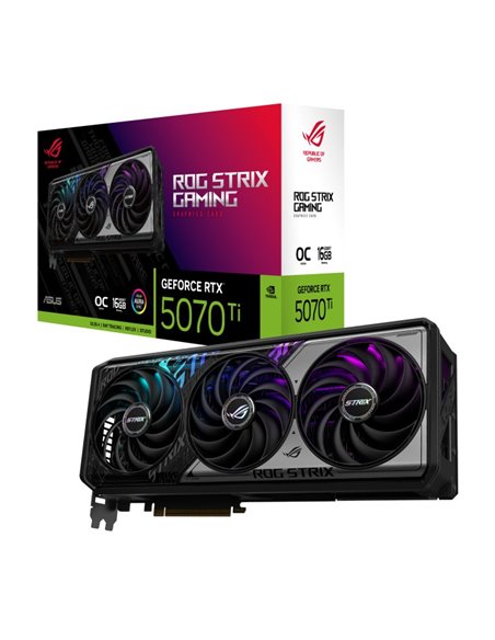 Видеокарта ASUS ROG STRIX Gaming GeForce RTX 5070 Ti OC Edition/ 16GB / GDDR7 / 256bit