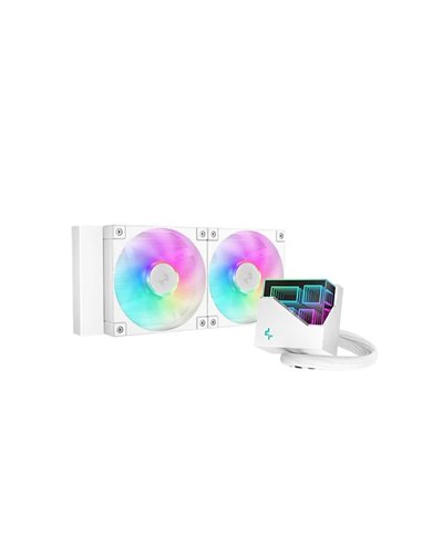 Жидкостный охладитель DEEPCOOL LT240 WH ARGB/ Universal/ <38.71dBA/ 72.04 CFM