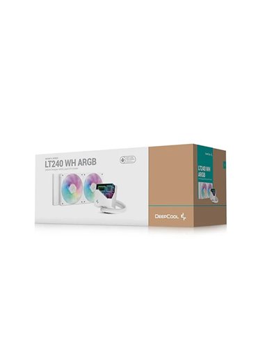 Жидкостный охладитель DEEPCOOL LT240 WH ARGB/ Universal/ <38.71dBA/ 72.04 CFM