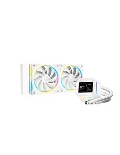 Жидкостный охладитель DEEPCOOL LM240 WH/ Universal/ 250W/ <36.07 dBA/ 66.23 CFM