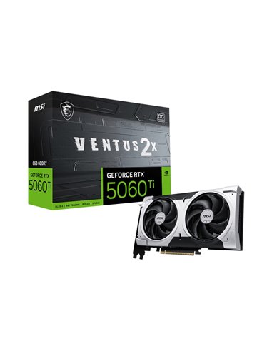 Видеокарта MSI GeForce RTX 5060 Ti 8G VENTUS 2X OC PLUS/ 8GB / GDDR7 / 128bit