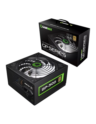 Блок питания для компьютеров Gamemax GP-500, 500Вт, ATX, Немодульный
