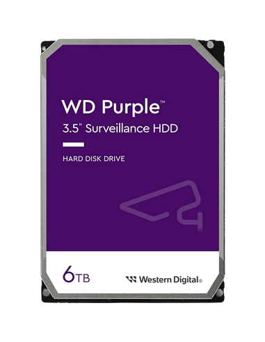 Жесткий диск Western Digital WD Purple, 3.5", 6 ТБ <WD64PURZ>