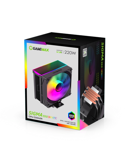 Cooler procesor Gamemax Sigma 550 Infinity BK