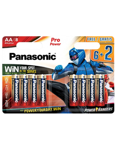 Батарейки Panasonic LR6XEG, AA, 8шт.