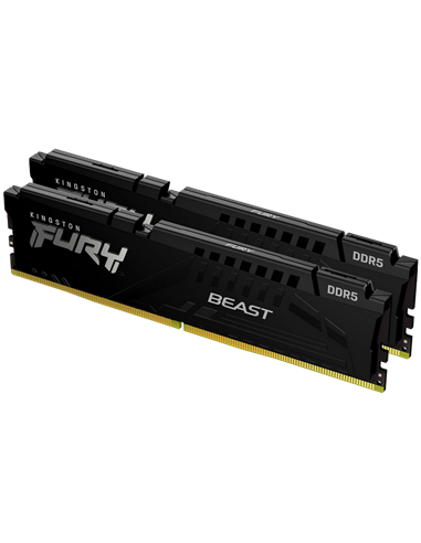 Оперативная память Kingston FURY Beast, DDR5 SDRAM, 5200 МГц, 64Гб, KF552C36BBEK2-64